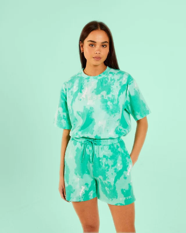 Moisture - Wicking Women T Shirt for Active LifestylesStacy Tee Mint Tie Dye