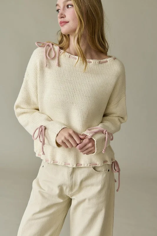 V - Neck Women's Ribbed Wool Sweaters for FallThe Alexis Sweater