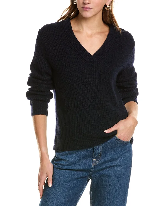 Vince Shaker Rib Wool & Alpaca-Blend Sweater