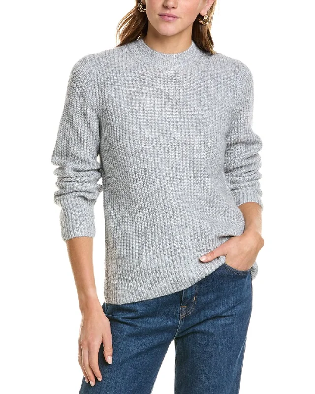Women's Long Sleeve Turtleneck Cashmere SweatersVince Shaker Rib Wool & Alpaca-Blend Sweater Women's Long Sleeve Turtleneck Cashmere SweatersVince Shaker Rib Wool & Alpaca-Blend Sweater
