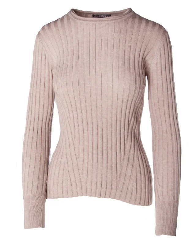 Plus Size Women's Asymmetric Hem Sweater Dresses in Modern DesignsWomen's Blair Ribbed Sweater In Biscotti Plus Size Women's Asymmetric Hem Sweater Dresses in Modern DesignsWomen's Blair Ribbed Sweater In Biscotti