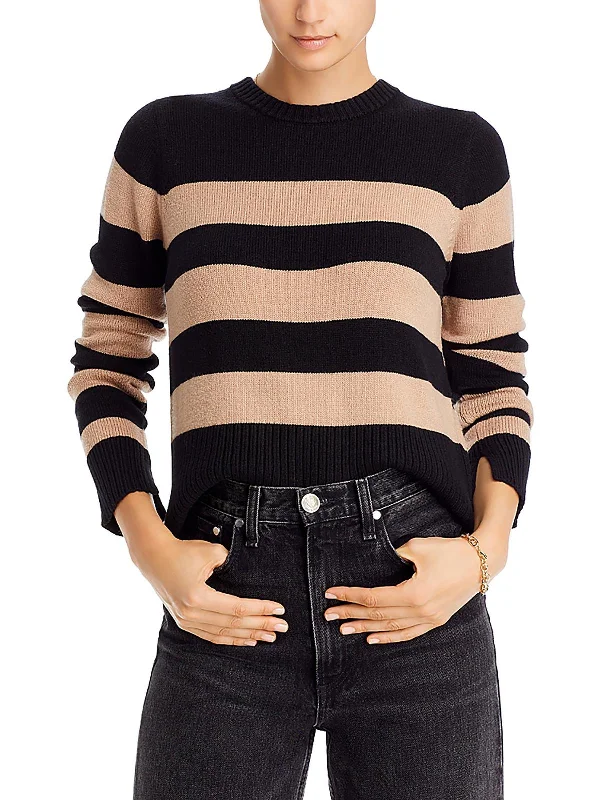 Empire Waist Women's Alpaca Wool Sweater Dresses in Earthy TonesWomens Ribbed Trim Striped Crewneck Sweater Empire Waist Women's Alpaca Wool Sweater Dresses in Earthy TonesWomens Ribbed Trim Striped Crewneck Sweater