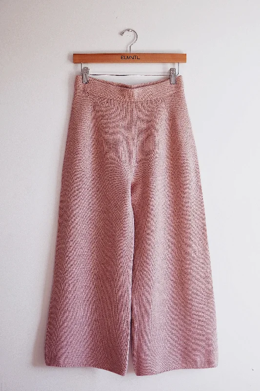 Cropped Women's Angora Blend Sweaters for a Trendy LookWrap-in-Luxury Pant-Pink