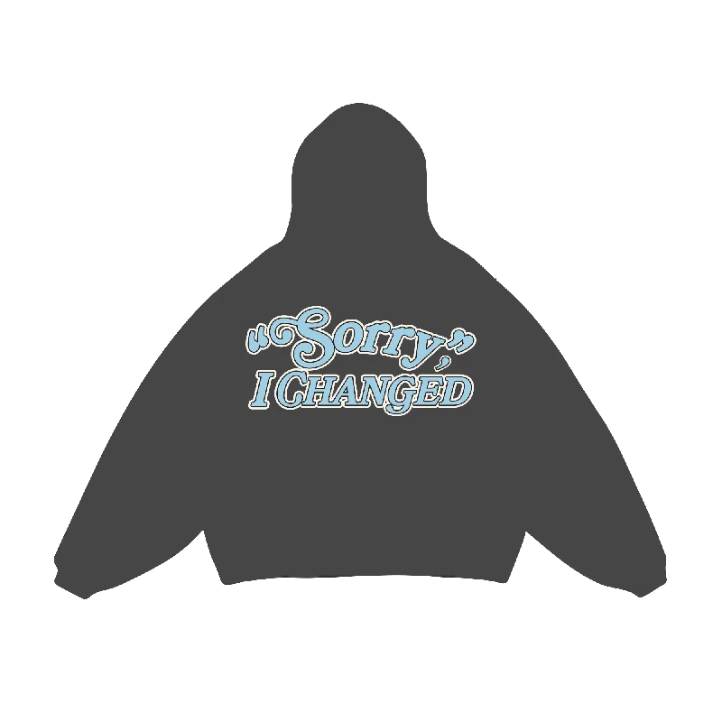 Women's color - block hoodie combining bold hues for a fashion - forward statement"Sorry" I Changed Hoodie Women's color - block hoodie combining bold hues for a fashion - forward statement"Sorry" I Changed Hoodie