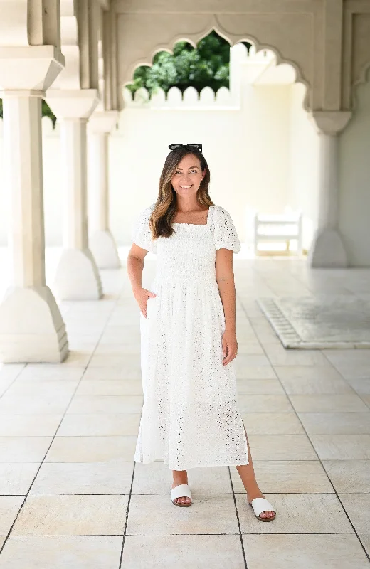 Sleeveless Women Dress in Bright Colors for Summer PartiesAmalfi Dress - White
