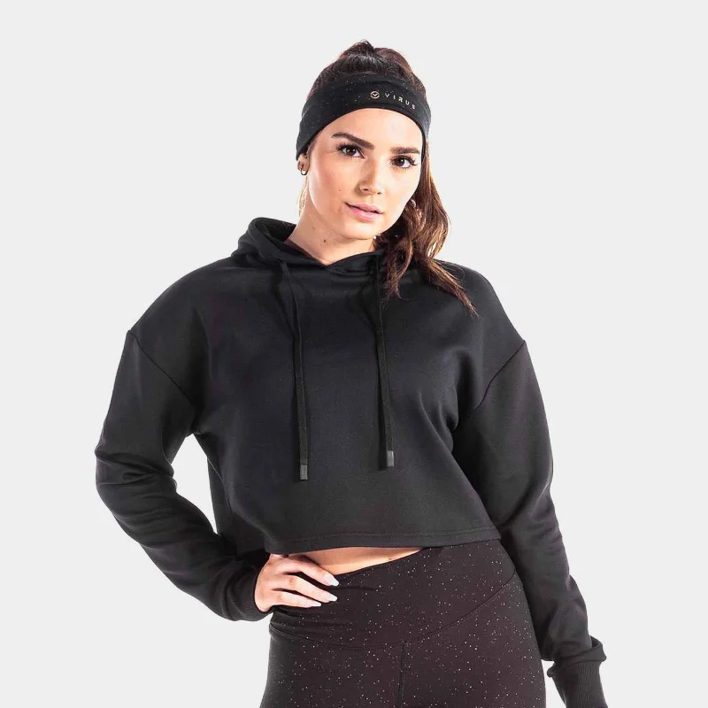Women's military - style jackets with epaulets for a tough and fashionable appearanceVIRUS - Atlas Crop Hoodie Women's military - style jackets with epaulets for a tough and fashionable appearanceVIRUS - Atlas Crop Hoodie