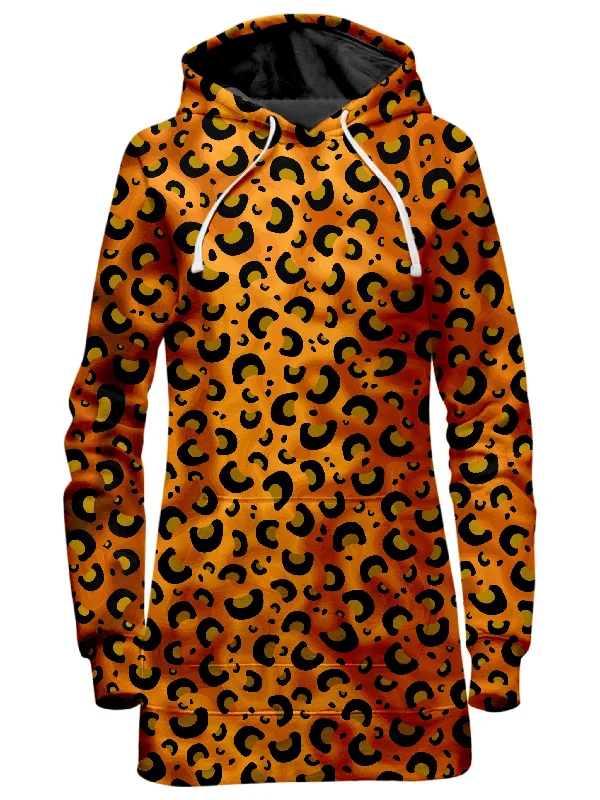 Women's crew - neck sweatshirt in a heather gray shade for a classic and versatile optionCheetah Print Hoodie Dress Women's crew - neck sweatshirt in a heather gray shade for a classic and versatile optionCheetah Print Hoodie Dress