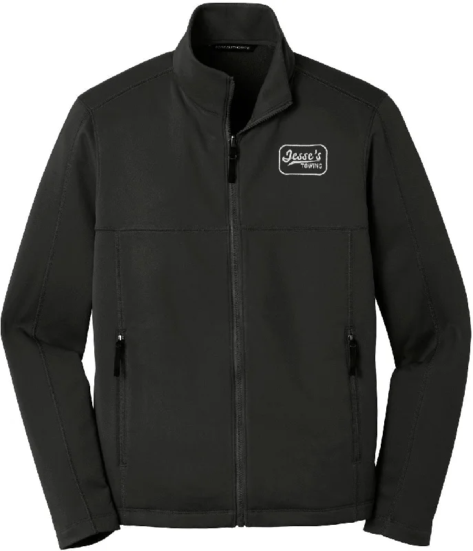 Women's windbreaker jackets with adjustable hoods for windy daysPort Authority Collective Smooth Fleece Jacket