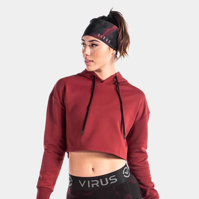 Women's waterproof rain jackets in bright yellow for high - visibility outdoor activitiesVIRUS - Atlas Crop Hoodie Women's waterproof rain jackets in bright yellow for high - visibility outdoor activitiesVIRUS - Atlas Crop Hoodie