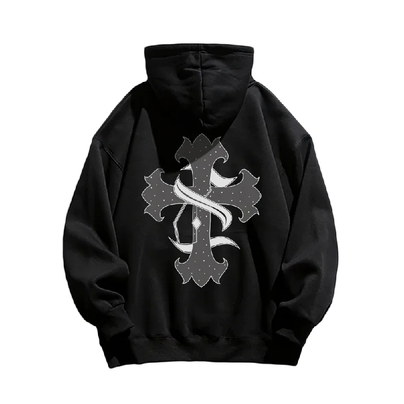 High Street Cross Cotton Hoodie