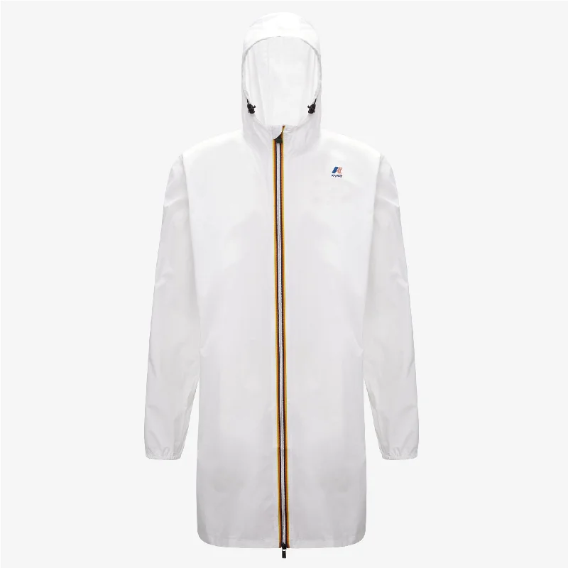 Women's waterproof rain jackets in bright yellow for high - visibility outdoor activitiesEiffel - Unisex Waterproof Packable Long Rain Jacket in White Women's waterproof rain jackets in bright yellow for high - visibility outdoor activitiesEiffel - Unisex Waterproof Packable Long Rain Jacket in White