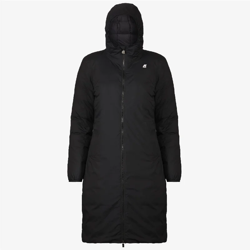 Women's bomber jackets with floral embroidery for a feminine and unique designSuzanne Thermo Stretch - Women Hooded Waterproof Coat in Black Pure Women's bomber jackets with floral embroidery for a feminine and unique designSuzanne Thermo Stretch - Women Hooded Waterproof Coat in Black Pure
