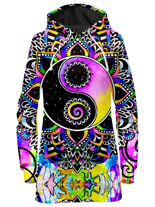 Women's mock - neck sweatshirt made of moisture - wicking material for fitness useMagical Balance Hoodie Dress Women's mock - neck sweatshirt made of moisture - wicking material for fitness useMagical Balance Hoodie Dress