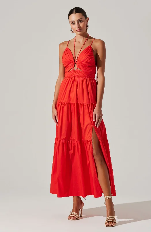Printed Abstract Women Dress for a Modern and Artistic AppealMinka Maxi Dress