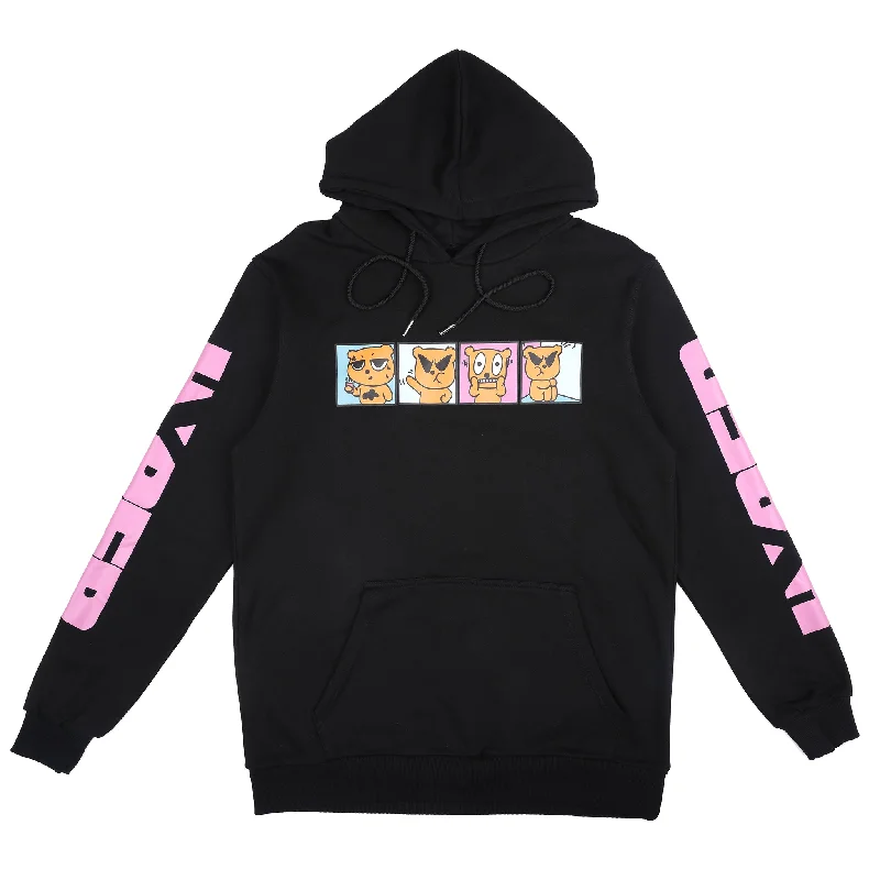 Women's quarter - zip sweatshirt made of organic cotton for eco - conscious fashionBACK IN STOCK Moods Black Hoodie Women's quarter - zip sweatshirt made of organic cotton for eco - conscious fashionBACK IN STOCK Moods Black Hoodie