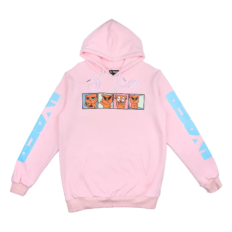 Women's crew - neck sweatshirt in a heather gray shade for a classic and versatile optionBACK IN STOCK Moods Pink Hoodie