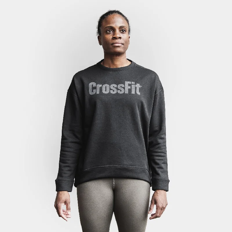 NOBULL - WOMEN'S CROSSFIT CREW SWEATSHIRT - BLACK