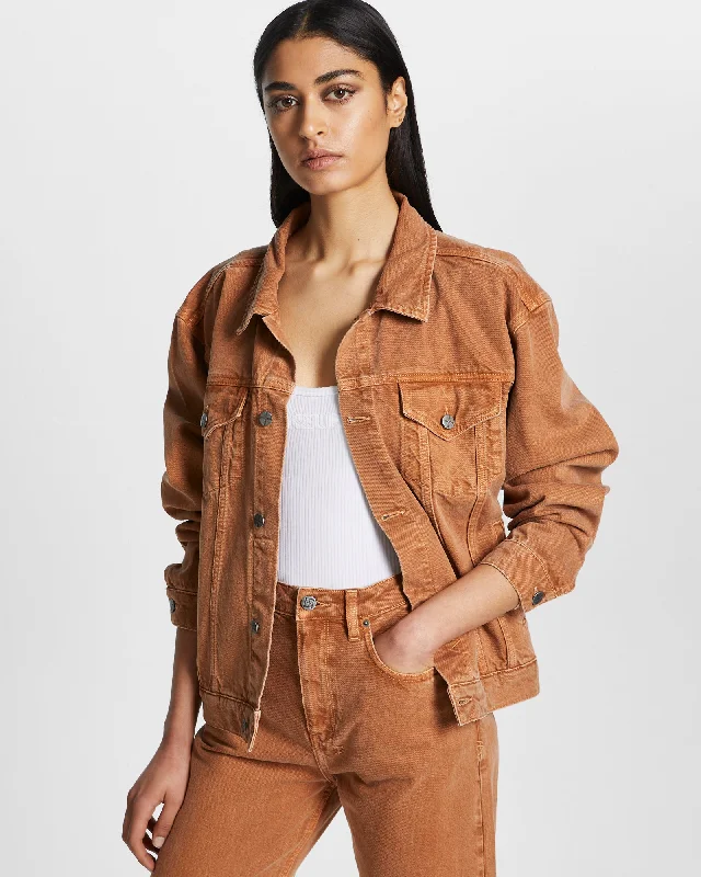 Women's trench coats with a removable belt for customizable stylingOVERSIZED JACKET BROWN SUGAR Women's trench coats with a removable belt for customizable stylingOVERSIZED JACKET BROWN SUGAR