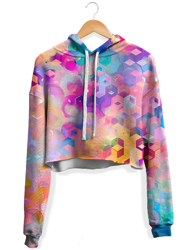 Portal Realm Fleece Crop Hoodie