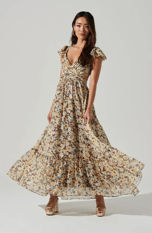 Sheath Women Dress with a Tailored Fit for a Professional LookPrimrose Floral Strappy Back Maxi Dress Sheath Women Dress with a Tailored Fit for a Professional LookPrimrose Floral Strappy Back Maxi Dress