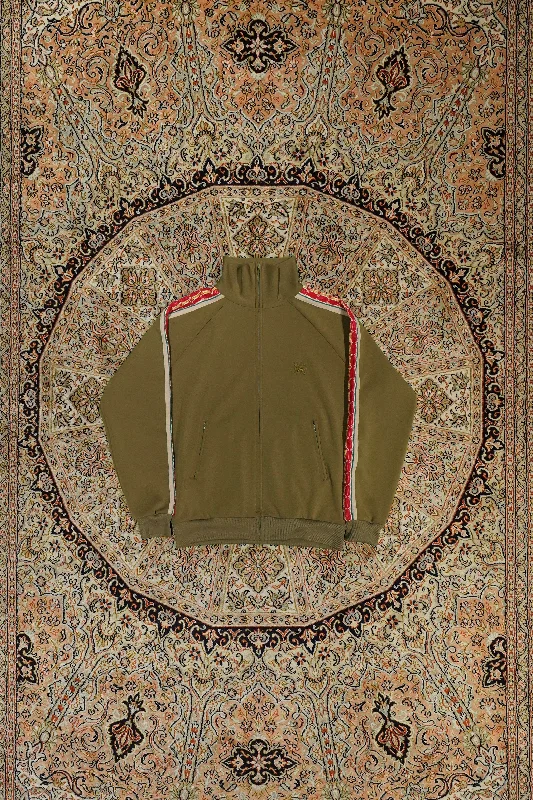 Women's military - style jackets with epaulets for a tough and fashionable appearanceLACE TAPE TRACK JACKET(COYOTE) Women's military - style jackets with epaulets for a tough and fashionable appearanceLACE TAPE TRACK JACKET(COYOTE)