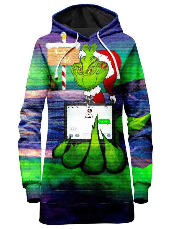 Savage Grinch Hoodie Dress