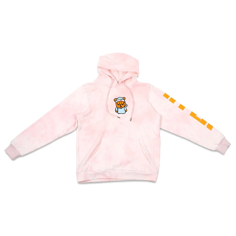 Women's tie - dye hoodie in bright colors for a retro and eye - catching styleSleepy Bear Tie Dye Hoodie