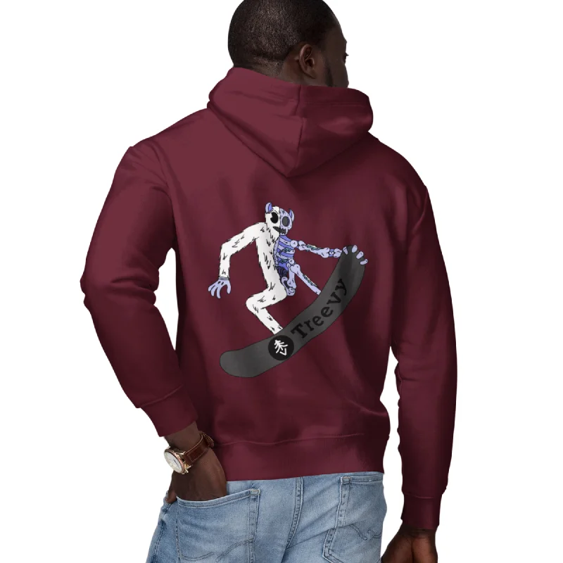 Snowboarding Yeti - Premium Unisex Pullover Hoodie