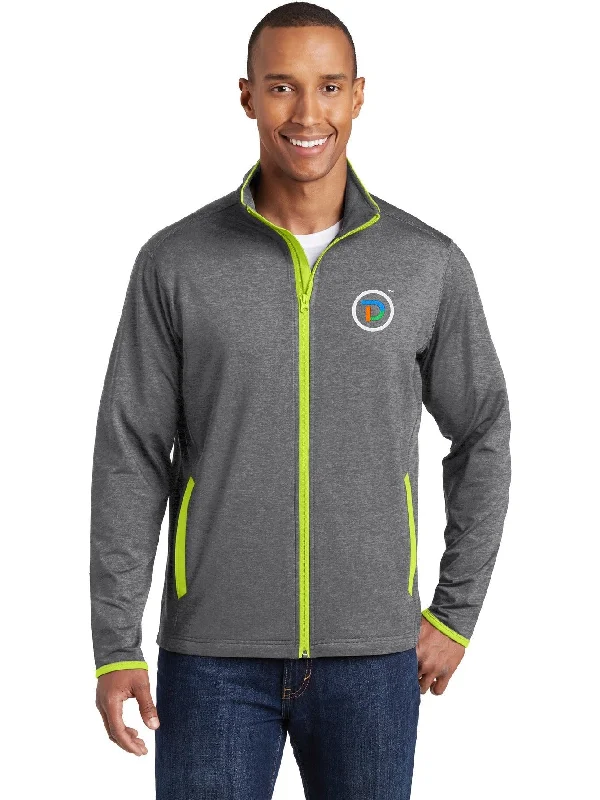 Sport-Tek Sport-Wick Stretch Contrast Full-Zip Jacket