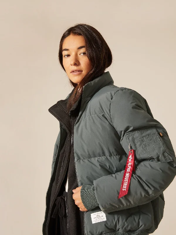 Women's long - length wool blend jackets for a warm and stylish winter lookMA-1 QUILTED BOMBER JACKET Women's long - length wool blend jackets for a warm and stylish winter lookMA-1 QUILTED BOMBER JACKET