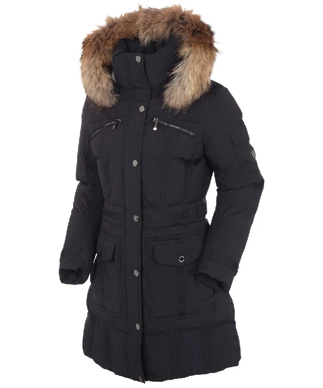 Women's long - length wool blend jackets for a warm and stylish winter lookWomen's Tanya Quilted 3/4 Coat With Removable Faux Fur Ruff Women's long - length wool blend jackets for a warm and stylish winter lookWomen's Tanya Quilted 3/4 Coat With Removable Faux Fur Ruff