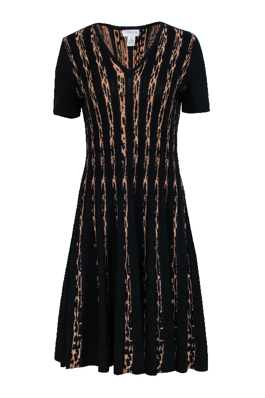 Lace - Embellished Women Dress for an Elegant and Sophisticated Appearance Lace - Embellished Women Dress for an Elegant and Sophisticated Appearance Carmen Marc Valvo - Tan & Black Short Sleeve Ribbed Knit V-Neck Dress Sz M Lace - Embellished Women Dress for an Elegant and Sophisticated Appearance Lace - Embellished Women Dress for an Elegant and Sophisticated Appearance Carmen Marc Valvo - Tan & Black Short Sleeve Ribbed Knit V-Neck Dress Sz M