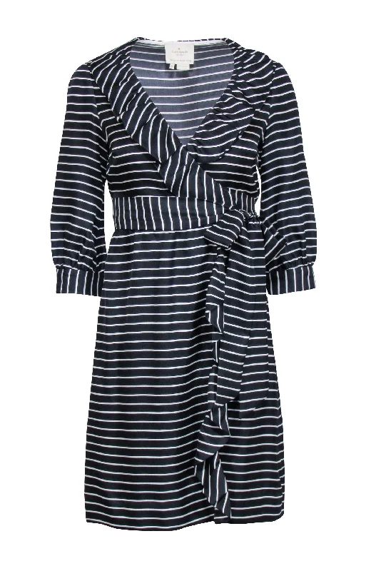 Ruffled Women Dress with Multiple Layers for a Playful and Girly Style Ruffled Women Dress with Multiple Layers for a Playful and Girly Style Kate Spade - Dark Navy & White Striped "Daniella" Wrap Dress Sz 00 Ruffled Women Dress with Multiple Layers for a Playful and Girly Style Ruffled Women Dress with Multiple Layers for a Playful and Girly Style Kate Spade - Dark Navy & White Striped "Daniella" Wrap Dress Sz 00
