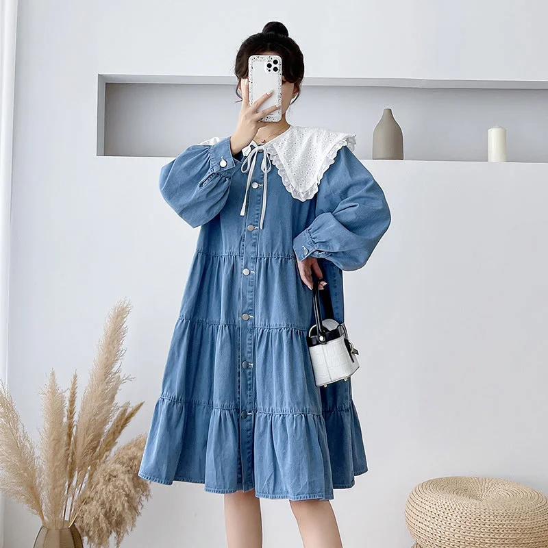 Lace - Embellished Women Dress for an Elegant and Sophisticated Appearance Lace - Embellished Women Dress for an Elegant and Sophisticated Appearance NiDELL Maternity Dress . New Korean Style Denim Long Skirts Spring Trendy Mom Fashion Maternity Dress Lace - Embellished Women Dress for an Elegant and Sophisticated Appearance Lace - Embellished Women Dress for an Elegant and Sophisticated Appearance NiDELL Maternity Dress . New Korean Style Denim Long Skirts Spring Trendy Mom Fashion Maternity Dress