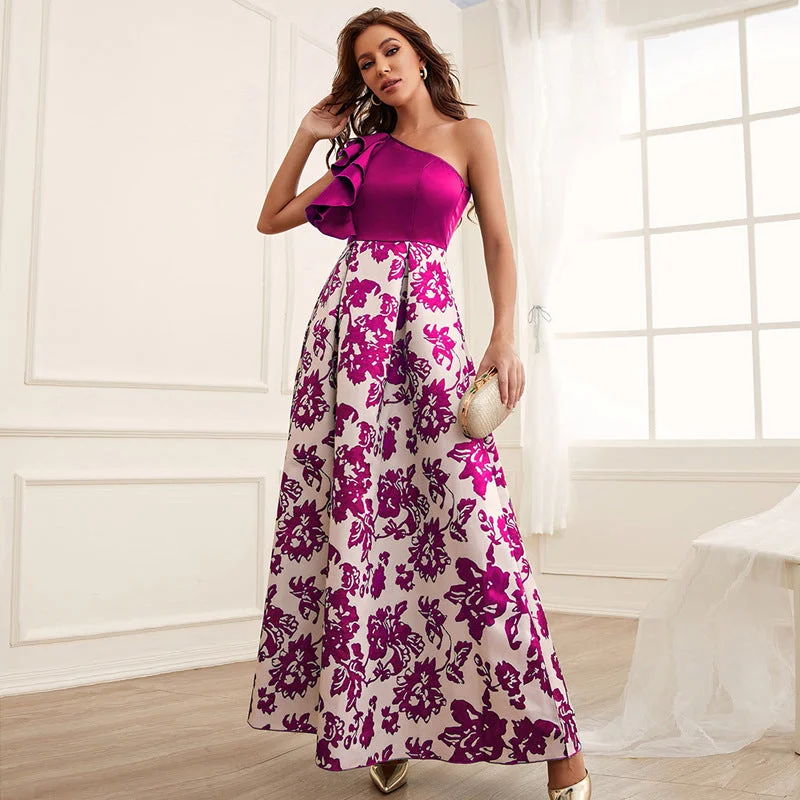 Ball Gown Women Dress with a Full Skirt for a Princess - like Look Ball Gown Women Dress with a Full Skirt for a Princess - like Look NiDELL Zg-21806 Fashion European and American Style Women's Clothing . New Hot Print Diagonal Collar Lotus Edge One-Shoulder Dress Ball Gown Women Dress with a Full Skirt for a Princess - like Look Ball Gown Women Dress with a Full Skirt for a Princess - like Look NiDELL Zg-21806 Fashion European and American Style Women's Clothing . New Hot Print Diagonal Collar Lotus Edge One-Shoulder Dress