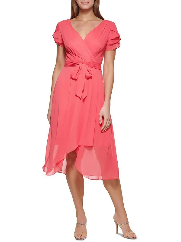 Mermaid - Style Women Dress with a Fitted Silhouette for Special Occasions Mermaid - Style Women Dress with a Fitted Silhouette for Special Occasions Petites Womens Ruffled Sheer Wrap Dress Mermaid - Style Women Dress with a Fitted Silhouette for Special Occasions Mermaid - Style Women Dress with a Fitted Silhouette for Special Occasions Petites Womens Ruffled Sheer Wrap Dress