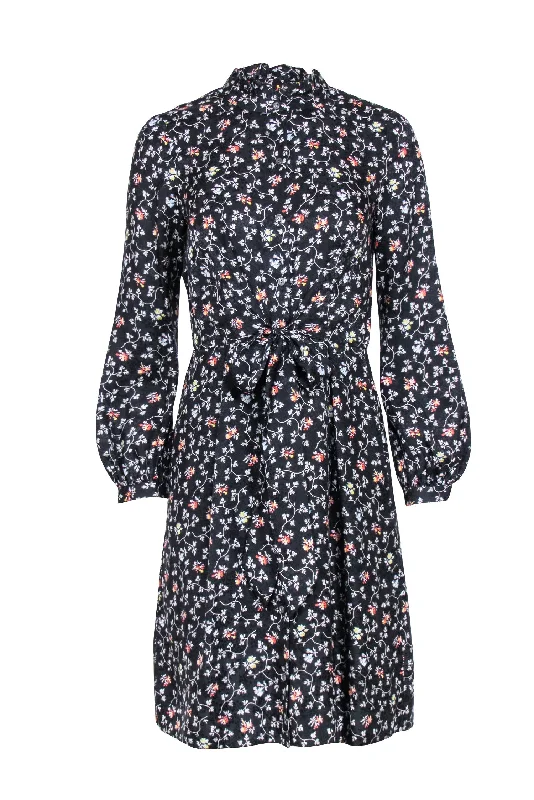 Long - Sleeve Women Dress in Velvet for a Luxurious Winter Look Long - Sleeve Women Dress in Velvet for a Luxurious Winter Look Rebecca Taylor - Black & Multi Color Floral Print Tie Front Dress Sz 2 Long - Sleeve Women Dress in Velvet for a Luxurious Winter Look Long - Sleeve Women Dress in Velvet for a Luxurious Winter Look Rebecca Taylor - Black & Multi Color Floral Print Tie Front Dress Sz 2