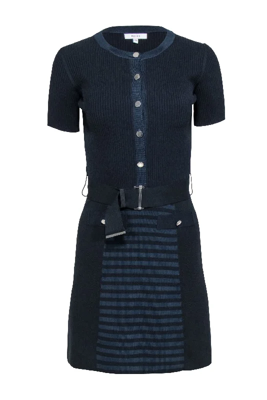Mermaid - Style Women Dress with a Fitted Silhouette for Special Occasions Mermaid - Style Women Dress with a Fitted Silhouette for Special Occasions Reiss - Black & Navy Ribbed Knit Dress Sz XS Mermaid - Style Women Dress with a Fitted Silhouette for Special Occasions Mermaid - Style Women Dress with a Fitted Silhouette for Special Occasions Reiss - Black & Navy Ribbed Knit Dress Sz XS