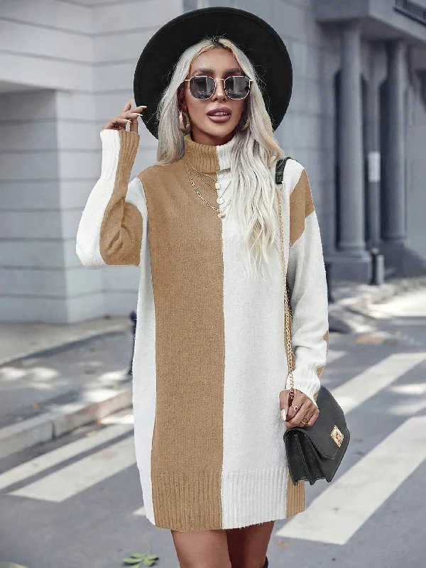 Long - Sleeve Women Dress in Velvet for a Luxurious Winter Look Long - Sleeve Women Dress in Velvet for a Luxurious Winter Look Sixsr Color Block Turtleneck Dress, Elegant Long Sleeve Sweater Dress, Women's Clothing Long - Sleeve Women Dress in Velvet for a Luxurious Winter Look Long - Sleeve Women Dress in Velvet for a Luxurious Winter Look Sixsr Color Block Turtleneck Dress, Elegant Long Sleeve Sweater Dress, Women's Clothing
