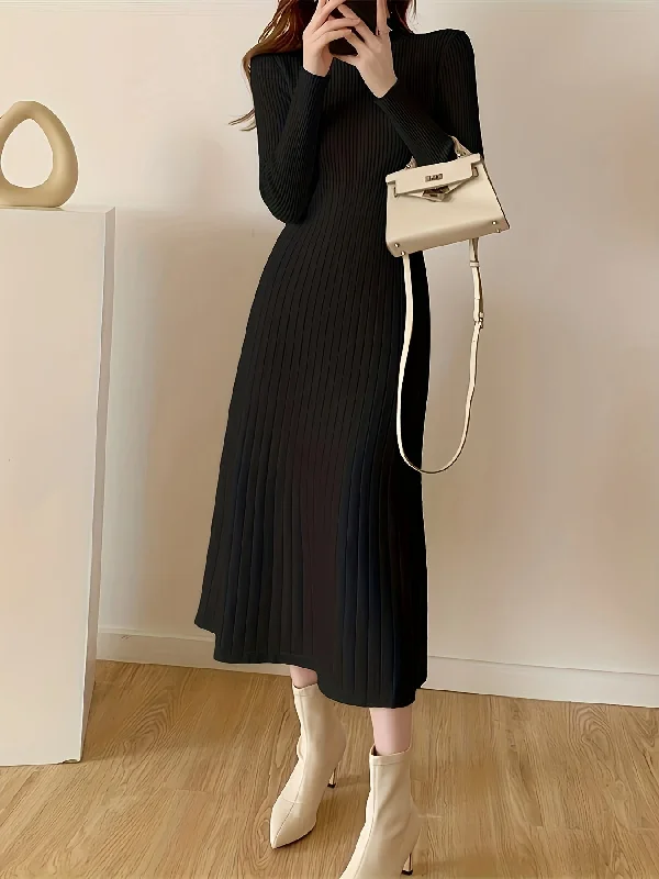 Off - the - Shoulder Women Dress for a Romantic and Feminine Look Off - the - Shoulder Women Dress for a Romantic and Feminine Look Sixsr Mock Neck Ribbed Dress, Casual Solid Long Sleeve Midi Dress, Women's Clothing Off - the - Shoulder Women Dress for a Romantic and Feminine Look Off - the - Shoulder Women Dress for a Romantic and Feminine Look Sixsr Mock Neck Ribbed Dress, Casual Solid Long Sleeve Midi Dress, Women's Clothing