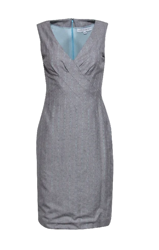 Halter Neck Women Dress to Show Off the Shoulders and Neckline Halter Neck Women Dress to Show Off the Shoulders and Neckline Carolina Herrera - Light Grey & Blue Striped Sheath Dress Sz 4 Halter Neck Women Dress to Show Off the Shoulders and Neckline Halter Neck Women Dress to Show Off the Shoulders and Neckline Carolina Herrera - Light Grey & Blue Striped Sheath Dress Sz 4