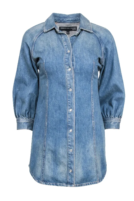 Mermaid - Style Women Dress with a Fitted Silhouette for Special Occasions Mermaid - Style Women Dress with a Fitted Silhouette for Special Occasions Veronica Beard - Blue Denim Long Sleeve Shirtdress Sz XS Mermaid - Style Women Dress with a Fitted Silhouette for Special Occasions Mermaid - Style Women Dress with a Fitted Silhouette for Special Occasions Veronica Beard - Blue Denim Long Sleeve Shirtdress Sz XS