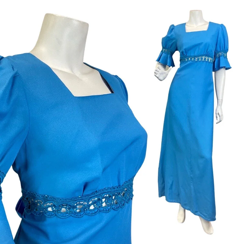 Wrap - Style Women Dress with Adjustable Fit for All Body Types Wrap - Style Women Dress with Adjustable Fit for All Body Types VINTAGE 60s 70s BRIGHT BLUE EMBROIDERED ANGLAISE BOHO PRAIRIE MAXI DRESS 8 10 Wrap - Style Women Dress with Adjustable Fit for All Body Types Wrap - Style Women Dress with Adjustable Fit for All Body Types VINTAGE 60s 70s BRIGHT BLUE EMBROIDERED ANGLAISE BOHO PRAIRIE MAXI DRESS 8 10