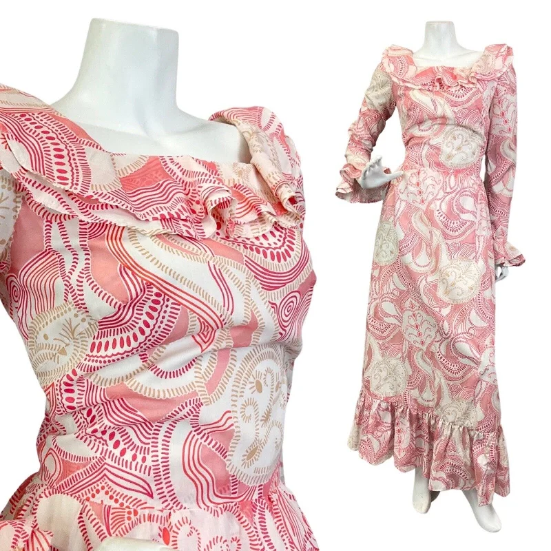 Wrap - Style Women Dress with Adjustable Fit for All Body Types Wrap - Style Women Dress with Adjustable Fit for All Body Types VINTAGE 60s 70s WHITE PINK RED PSYCHEDELIC PRAIRIE BOHO RUFFLED MAXI DRESS 8 Wrap - Style Women Dress with Adjustable Fit for All Body Types Wrap - Style Women Dress with Adjustable Fit for All Body Types VINTAGE 60s 70s WHITE PINK RED PSYCHEDELIC PRAIRIE BOHO RUFFLED MAXI DRESS 8