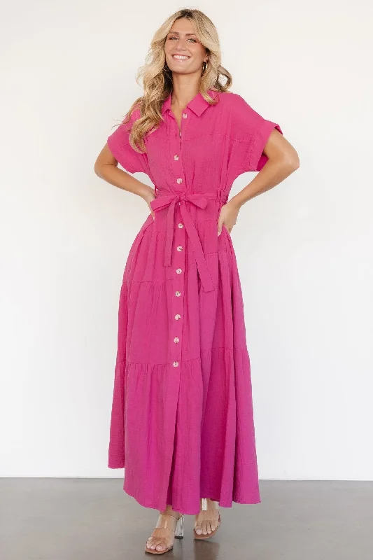 Maxi dresses with a halter neck for a stylish and sophisticated choiceAizey Button Up Maxi Dress | Pink Maxi dresses with a halter neck for a stylish and sophisticated choiceAizey Button Up Maxi Dress | Pink