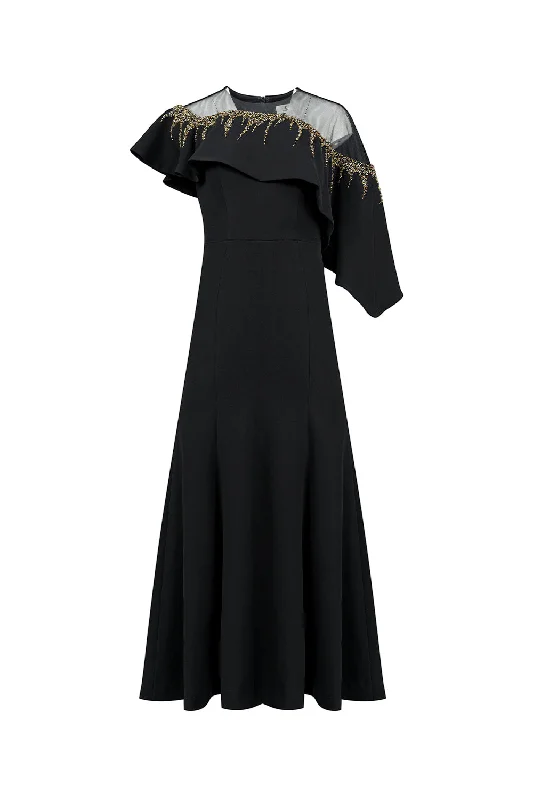 Maxi dresses with tassel accents for a fun and lively touchLyra A-line Asymmetric Twill Ankle Length Dress Maxi dresses with tassel accents for a fun and lively touchLyra A-line Asymmetric Twill Ankle Length Dress