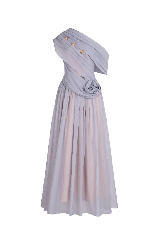 Maxi dresses with an empire waist for a flattering fit on all body typesViella Gathered Draped Organza Ankle Length Dress Maxi dresses with an empire waist for a flattering fit on all body typesViella Gathered Draped Organza Ankle Length Dress