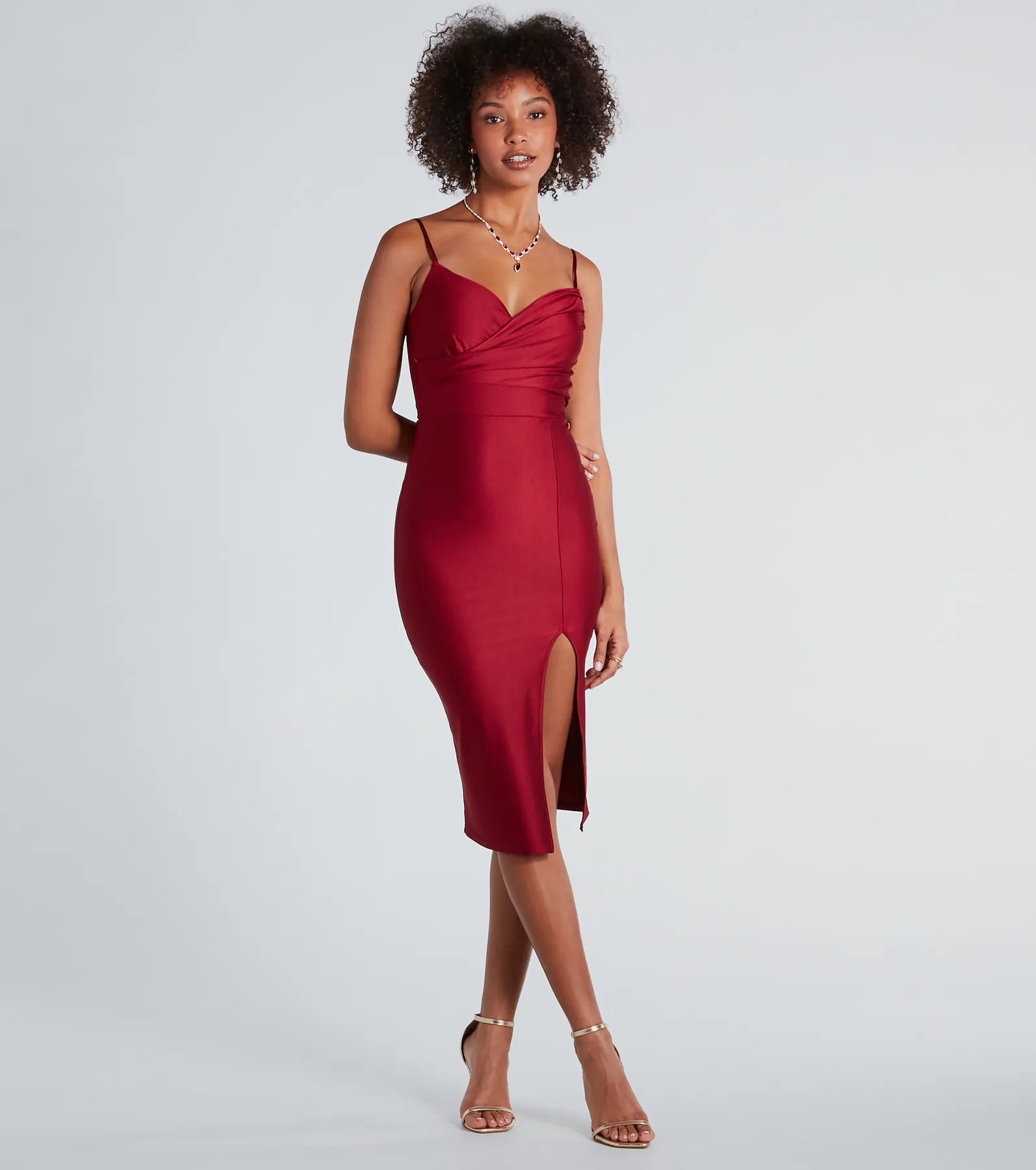 Maxi - inspired midi dresses with flowing fabrics for a beachy vibeHigh Ratings Surplice V-Neck Midi Dress Maxi - inspired midi dresses with flowing fabrics for a beachy vibeHigh Ratings Surplice V-Neck Midi Dress