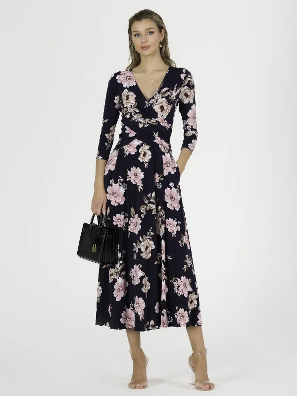 Midi dresses with polka dot prints for a playful summer outfitQuintella Jersey Side Split Maxi Dress, Navy Floral Midi dresses with polka dot prints for a playful summer outfitQuintella Jersey Side Split Maxi Dress, Navy Floral