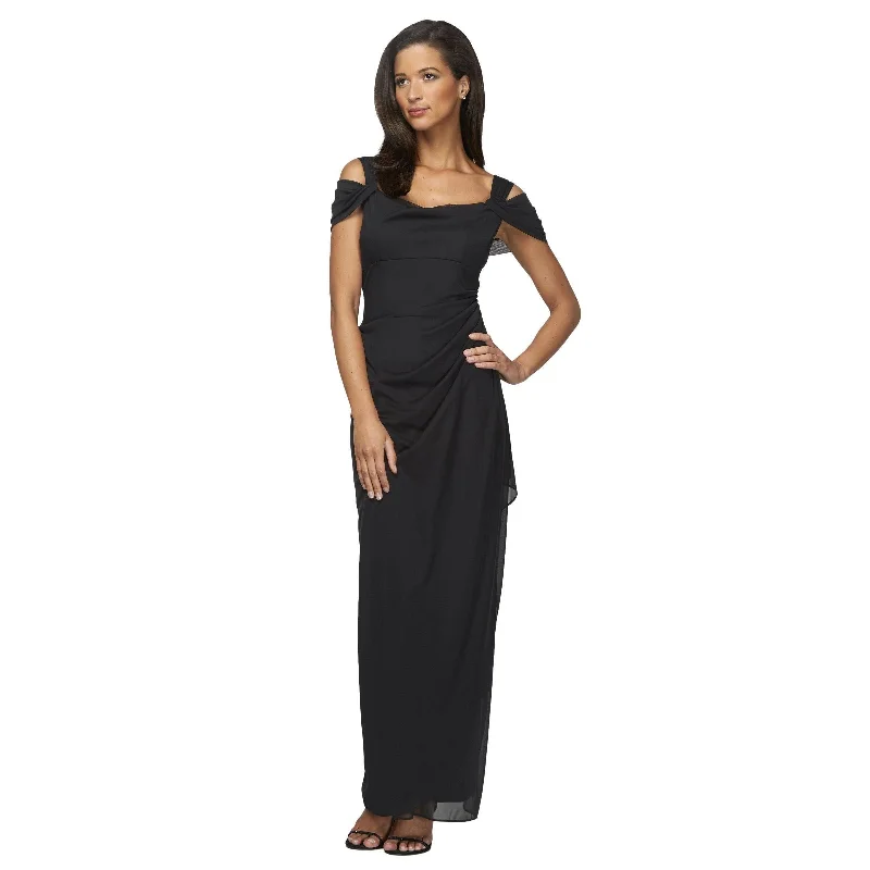 Bodycon dress made of satin for a luxurious feelAlex Evenings AE132156 Long Formal Off Shoulder Dress Sale Bodycon dress made of satin for a luxurious feelAlex Evenings AE132156 Long Formal Off Shoulder Dress Sale